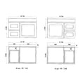 Load image into Gallery viewer, Upgrade your bathroom with the Miami 735mm Wall Hung Vanity. Fluted design, flexible storage and premium top options available.-Vanity-Left Hand Drawers-Cabinet Only-Ezymall AU