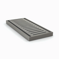 Load image into Gallery viewer, The Muses Ezy Flow Floor Grate in gunmetal grey offers efficient drainage. Measuring 100*100*14mm, it manages up to 5600mm with an 80mm waste outlet. Modern and durable.-Floor Waste-Ezymall AU