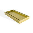 Load image into Gallery viewer, Get the Muses Ezy Flow tile insert grate in brushed gold. Measures 100*100*21mm with an 80mm waste outlet and a maximum flow rate of 5600mm. Order now!-Floor Waste-Ezymall AU