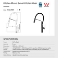 Load image into Gallery viewer, The Pull Out Kitchen Mixer with 360-Degree Swivel Spout in Chrome Silver offers ultimate flexibility and convenience. Upgrade your kitchen today!-Kitchen Mixer-Ezymall AU