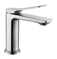 Load image into Gallery viewer, Upgrade your basin with this solid brass short mixer in brushed nickel silver. Shop now for fast Australia wide shipping.-Basin Mixer-Ezymall AU