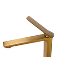 Load image into Gallery viewer, Upgrade your basin with the RUSHY Solid Brass Tall Basin Mixer in brushed brass gold. Durable and stylish design. Enhance your bathroom today!-Basin Mixer-Ezymall AU