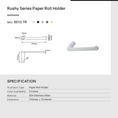 Load image into Gallery viewer, Organize your bathroom with the RUSHY Stainless Steel Toilet Paper Holder in Black and Rose Gold. Durable, rust-resistant, and easy to install. Shop now!-Toilet Paper Holder-Ezymall AU