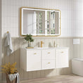 Load image into Gallery viewer, Upgrade your bathroom with the Seattle 1200mm Wall Hung Vanity. Single or double bowl options, generous storage and premium top selections.-Vanity-Cabinet Only-Ezymall AU