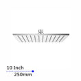 Load image into Gallery viewer, Experience a luxurious shower with our Solid Brass 250mm Shower Head Square in Chrome Silver. Durable, stylish, and easy to install. Shop now at Ezymall Australia!-Shower Head-Ezymall AU