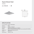 Load image into Gallery viewer, Enjoy a refreshing shower experience with our Stainless Steel 300mm Shower Head Square in Chrome Silver. Modern design and easy to install. Shop now at Ezymall Australia!-Shower Head-Ezymall AU
