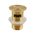 Load image into Gallery viewer, Upgrade your basin with this solid brass pop-up waste in brushed brass gold. Designed with overflow and a 32/40mm size, it combines durability with modern style. Perfect for any bathroom.-Sink Waste-Ezymall AU