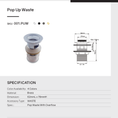 Load image into Gallery viewer, Upgrade your basin with this solid brass pop-up waste in gunmetal grey. Designed with overflow and a 32/40mm size, it combines durability with modern style. Perfect for any bathroom.-Sink Waste-Ezymall AU