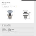 Load image into Gallery viewer, Upgrade your basin with our Solid Brass Mushroom Pop Up Waste. Designed without overflow and a 32/40mm size, this black waste combines durability with a modern aesthetic. Perfect for any contemporary bathroom.-Sink Waste-Ezymall AU