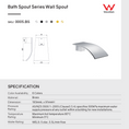 Load image into Gallery viewer, Upgrade your bathroom with this solid brass waterfall spout in black. Durable, stylish, and easy to install. Perfect for any modern basin or bath. Shop now!-Waterfall Spout-Ezymall AU