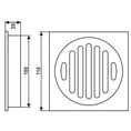 Load image into Gallery viewer, Get a Solid Brass Floor Drain (110x110mm) in Chrome Silver. Durable and stylish, perfect for any bathroom. High-quality materials. Shop now!-Floor Waste-Ezymall AU