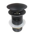 Load image into Gallery viewer, Get a Solid Brass Mushroom Basin Pop Up Waste with Overflow (32/40mm) in Black. Durable, stylish, and easy to install. Perfect for modern bathrooms. Buy now!-Sink Waste-Ezymall AU