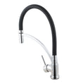 Load image into Gallery viewer, Upgrade your kitchen with this Solid Brass Pull Down Rubber Kitchen Mixer in Chrome Silver. Features a 360-degree swivel spout for added convenience. Shop now at Ezymall!-Kitchen Mixer-Ezymall AU