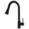 Load image into Gallery viewer, Upgrade your kitchen with our Solid Brass Pull Out 2 Water Flow Patterns Kitchen Mixer in Black. Flexible, durable, and stylish. A must-have for modern kitchens!-Kitchen Mixer-Ezymall AU