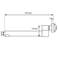 Load image into Gallery viewer, Solid brass round swivel basin and bath wall spout shown in black