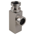 Load image into Gallery viewer, Ensure efficient drainage with our Solid Brass Square Bottle Trap in Brushed Nickel Silver. Durable, stylish, and easy to install. Fast shipping across Australia.-Bottle Trap-Ezymall AU