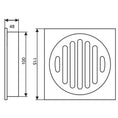 Load image into Gallery viewer, Install the Solid Brass Tile Insert Drain (115x115mm) with 100mm Outlet in Chrome Silver. Discreet and efficient, this drain seamlessly blends with your tiles. Perfect for modern bathrooms. Shop now!-Floor Waste-Ezymall AU