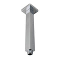 Load image into Gallery viewer, Enhance your shower experience with our Stainless Steel 200mm Square Ceiling Shower Arm in brushed nickel silver. This durable and stylish shower arm provides a modern look and reliable support.-Shower Arm-Ezymall AU