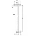 Load image into Gallery viewer, Complete your shower with this 400mm square ceiling shower arm in black. Made from stainless steel for durability and style. Perfect for modern bathrooms. Order now!-Shower Arm-Ezymall AU