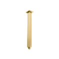 Load image into Gallery viewer, Enhance your shower experience with our 400mm square ceiling shower arm in brushed brass gold. Crafted from stainless steel for lasting quality and a touch of elegance.-Shower Arm-Ezymall AU