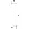 Load image into Gallery viewer, Upgrade your shower with our Stainless Steel 600mm Square Ceiling Shower Arm in Gunmetal Grey. Durable, stylish, and easy to install. Perfect for modern bathrooms. Fast shipping Australia wide.-Shower Arm-Ezymall AU