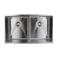 Load image into Gallery viewer, Upgrade your kitchen with our Stainless Steel Double Bowl Kitchen Sink (770x440x230mm). Sleek chrome silver finish. Durable and stylish for any modern kitchen.-Kitchen Sink-Ezymall AU