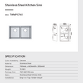 Load image into Gallery viewer, Premium 820mm handmade stainless steel double bowl kitchen sink with 1.2mm thick 304 stainless steel, satin finish and versatile installation options.-Kitchen Sink-Ezymall AU