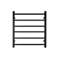 Load image into Gallery viewer, Keep your towels warm and dry with our Black Stainless Steel Heated Towel Rack. Features 6 square bars for efficient heating and a modern design.-Heated Towel Rail-Ezymall AU