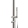 Load image into Gallery viewer, Durable stainless steel outdoor freestanding shower with handheld, ceramic cartridge, separate hot and cold connections, and 3 Star WELS rating.-Freestanding Shower Station-Ezymall AU