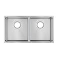 Load image into Gallery viewer, Upgrade your kitchen with our Stainless Steel Round Corner Handmade Double Bowl Kitchen Sink 820x457x230mm in Chrome Silver. Shop now at Ezymall Australia!-Kitchen Sink-Ezymall AU