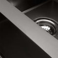 Load image into Gallery viewer, Upgrade your kitchen with this stainless steel round corner handmade single bowl kitchen sink (440*440*205mm) in gunmetal dark grey. Durable and stylish!-Kitchen Sink-Ezymall AU