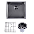 Load image into Gallery viewer, Premium 500x440mm gunmetal PVD stainless steel kitchen sink with 304 stainless steel construction, matching waste strainer and bottom grid.-Kitchen Sink-Ezymall AU