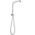 Load image into Gallery viewer, Get the Fixed Shower Rail Round in Chrome Silver. Made with Stainless Steel & Solid Brass. Shop now at Ezymall for quality bathroom fixtures!-Shower Rail-Ezymall AU