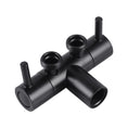 Load image into Gallery viewer, Enhance your toilet with the Independent Dual Control Bidet Valve in black. This tap provides easy and independent control for a refreshing clean. Buy now at Ezymall!-Bidet-Ezymall AU