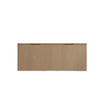 Load image into Gallery viewer, Vienna 1500mm Wall Hung Fluted Vanity Cabinet (Double Bowl) - American Oak