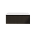 Load image into Gallery viewer, Vienna 1500mm Wall Hung Fluted Vanity Cabinet - Matte Black