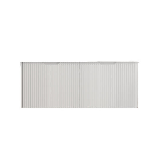 Vienna 1500mm Wall Hung Fluted Vanity Cabinet (Double Bowl) - Matte White