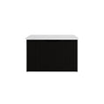 Load image into Gallery viewer, Vienna 750mm Wall Hung Fluted Vanity Cabinet - Matte Black