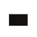 Load image into Gallery viewer, Vienna 750mm Wall Hung Fluted Vanity Cabinet - Matte Black