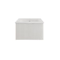 Load image into Gallery viewer, Vienna 750mm Wall Hung Fluted Vanity Cabinet - Matte White