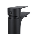 Load image into Gallery viewer, Modernize your basin with the VOG Solid Brass Short Basin Mixer in Black. Durable, stylish, and easy to install. Shop now for a sleek, modern look!-Basin Mixer-Ezymall AU