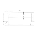 Load image into Gallery viewer, VOG 800mm light brushed brass double towel rail by Aquaperla. Durable zinc-alloy and brass construction with advanced rust-proofing and a 5-year warranty.-Towel Rail-Ezymall AU