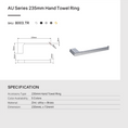 Load image into Gallery viewer, Organize your hand towels with the VOG Hand Towel Rail in gunmetal grey. Made from durable zinc-alloy and brass for lasting quality. Shop now at Ezymall!-Hand Towel Rail-Ezymall AU