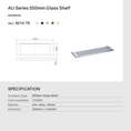Load image into Gallery viewer, Organise your bathroom with the VOG Zinc-alloy and Glass Shelf in Light Brushed Brass. Durable, modern design, and easy to install. Shop now at Ezymall!-Shelf-Ezymall AU