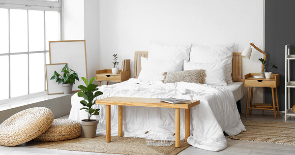 Comfortable layered bedding designed for restful sleep