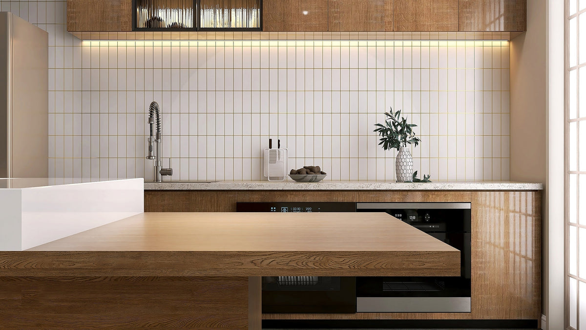 Modern kitchen with practical, durable fixtures and finishes
