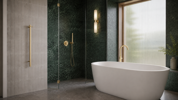 Heated towel rails in different sizes for various bathroom layouts