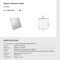 Load image into Gallery viewer, Stainless Steel 250mm Shower Head Square - Brushed Nickel Silver
