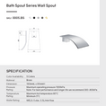 Load image into Gallery viewer, Solid Brass Basin/Bath Waterfall Spout - Brushed Brass Gold
