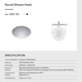 Load image into Gallery viewer, Stainless Steel 250mm Shower Head Round - Chrome Silver
